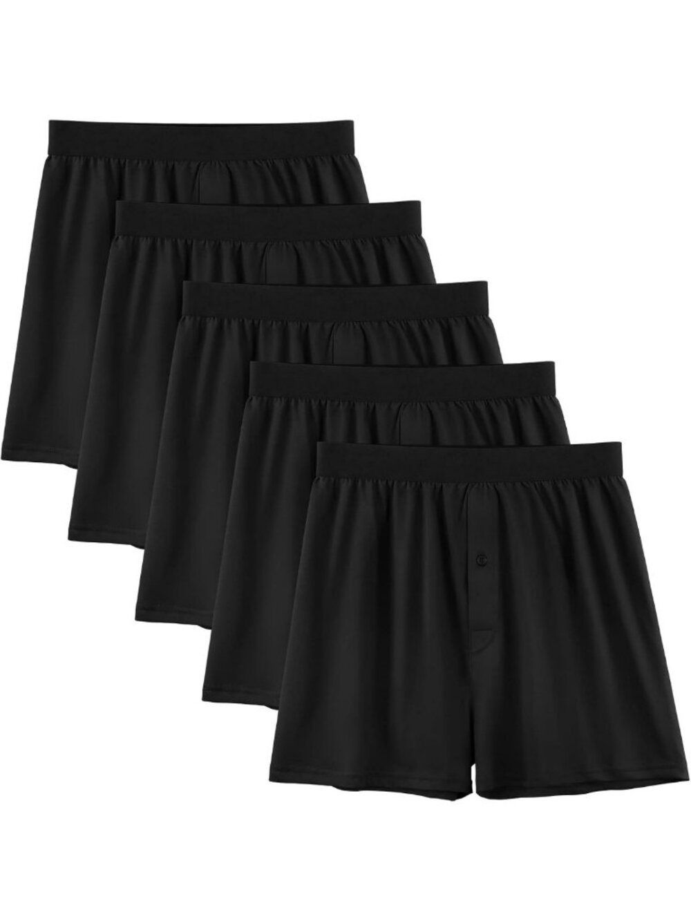 Comfortable Cotton Men's Boxer Shorts - 5-Pack Underwear for Everyday Wear